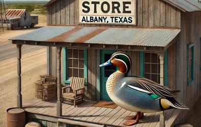 Bamboozled by tough Texas teal and support your local feed store