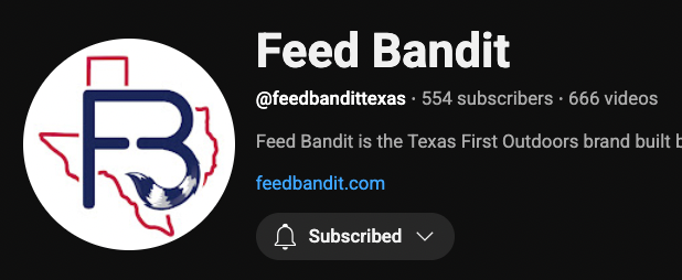 Feed Bandit on YouTube is Gold