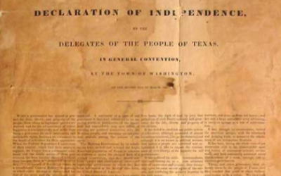 Texas History Roundup – March 2, Texas Independence Day