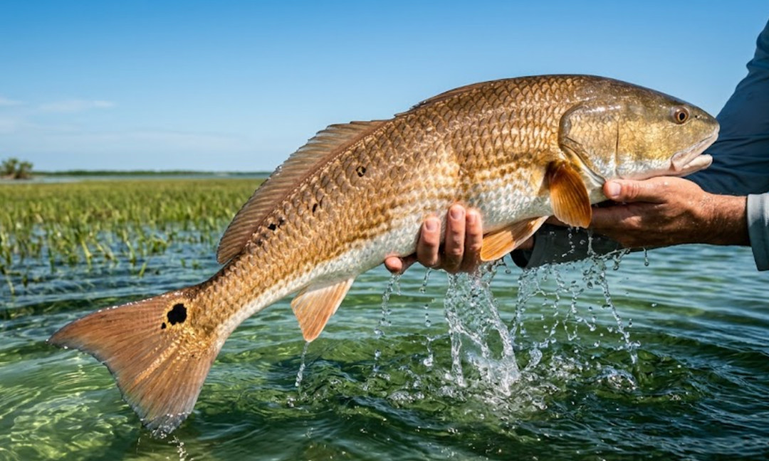 Fishing for Reds in Shallow Water
