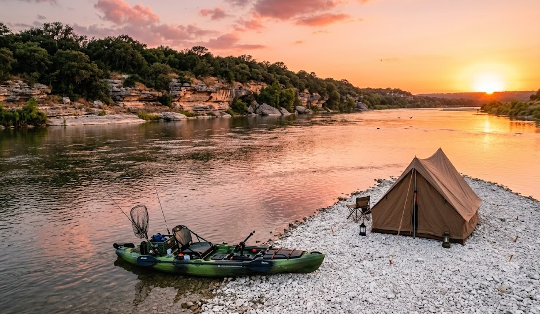 Floating the Brazos River: Fishing and Camping